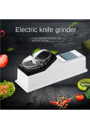 Usb Şarjlı Elektrikli Bileme Taşı Ev Tipi Makas Bileme Kesici Bileyici Mutfak