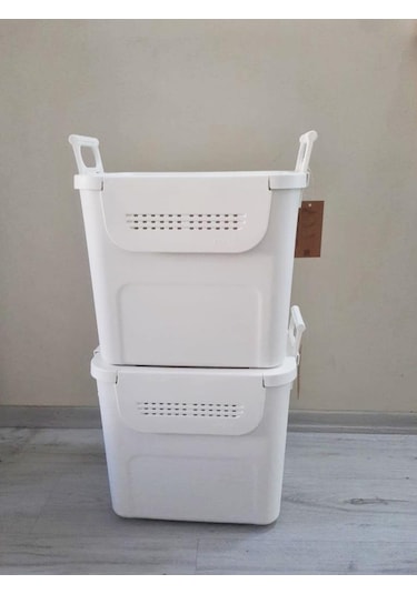 Geseus Motek Mybox 2x30 Litre Kulplu Çok Amaçlı Organizer Saklama Kutusu-mt-35 001