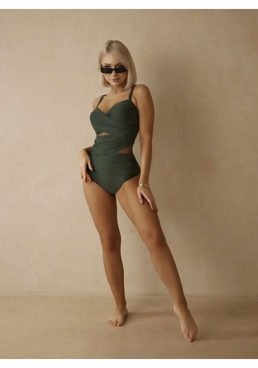 Tek Parça Bikini İ Kadın Mayo Yeşil