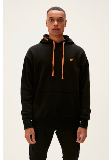 Bad Bear Blaze Erkek Siyah Uzun Kol Sweatshirt 220212037-NGT Siyah