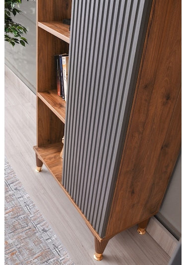 Asos Mdf Kitaplık Antrasit