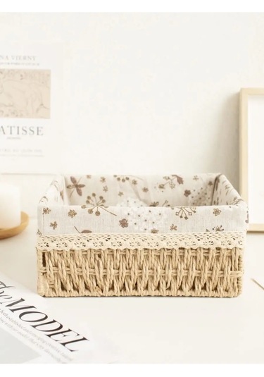 Logovo Bobrov Örgü Saklama Sepeti 144479261 Bej