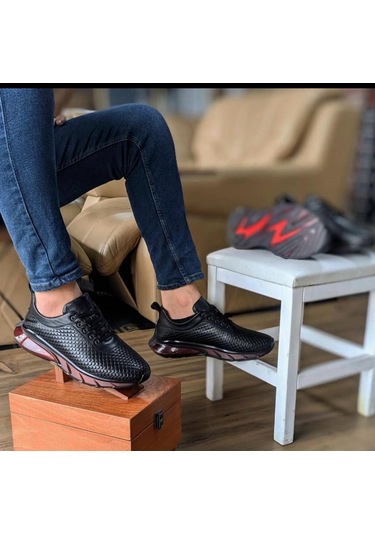 Luiz Paulo %100 Hakiki Deri Ortopedik Erkek Yürüyüş Casual Balon Taban El Yapımı Spor Ayakkabı Siyah Luiz Paulo %100 Hakiki Deri Ortopedik Erkek Yürüyüş Casual Balon Taban El Yapımı Spor Ayakkabı Siyah