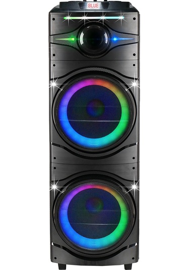 Rgb Işıklı Kablosuz Hoparlör, Karaoke Mikrofonlu, Dev Sesli Dijital Led Göstergeli Parti Canavarı