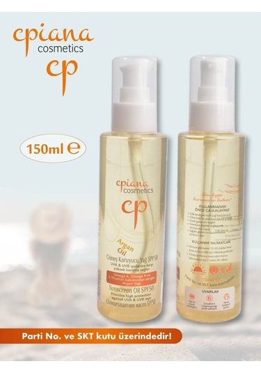 Cpiana Güneş Koruyucu Argan Yağlı 150ml