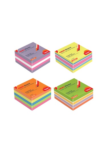 Noki 75x75 Neon Havai Envai Gizemli Ebruli Yapışkanlı Küp Blok 450 Sayfa