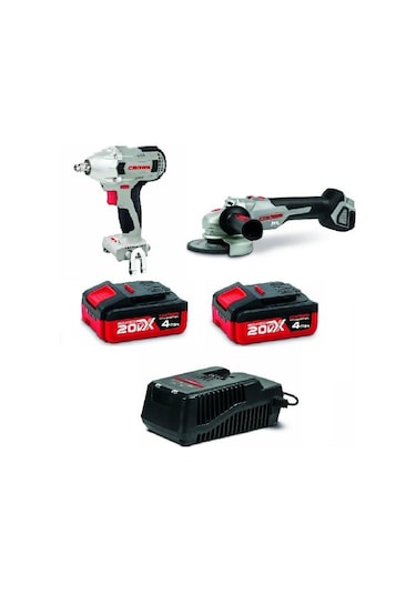 Crown CT22015HX Somun Sıkma + CT23001-115HX Avuç Taşlama İkili Set