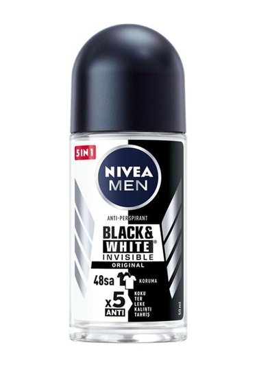 Nivea Men Black&White Invisible Original Erkek Roll-On Deodorant 50 ML