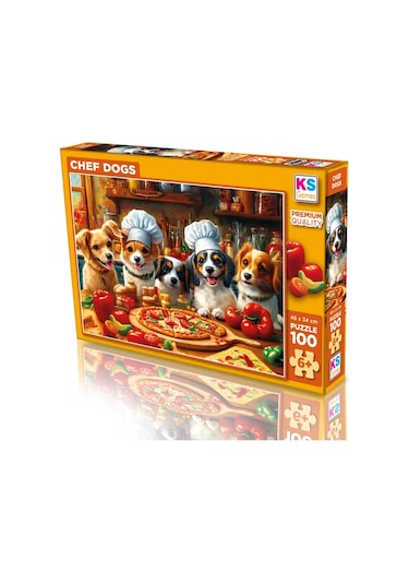 Ks Puzzle Çocuk P. Chef Dogs 100 Parça Puzzle 31501