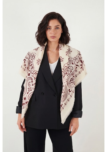 Lela Bayan Şal 6941400 Bordo