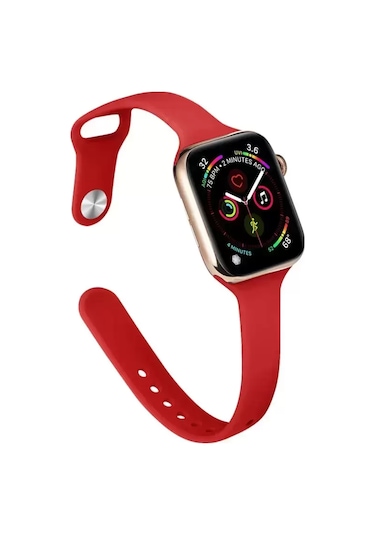 Newface Apple Watch Uyumlu 38mm Klasik Kordon - Kırmızı