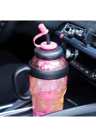 Cbtx 1200 Ml Büyük Kapasiteli Şanslı Göbek Fincan El Taşınabilir Saman Bardak Çay Drenajlı Lale Kahve