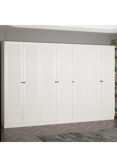 Minar Kale 210 Cm 7 Kapaklı 5b Raf Portmanto Byz Mbr Panjur Byz