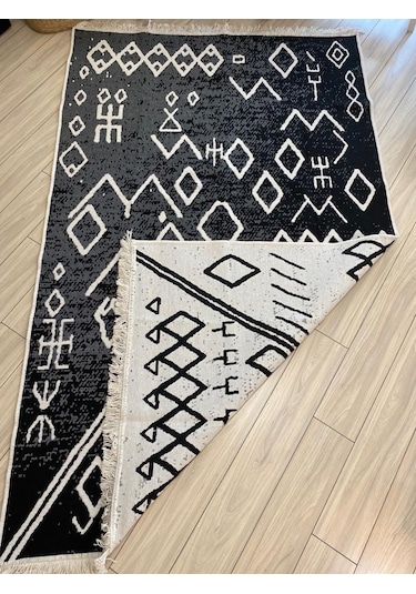 Kilim Çift Taraflı Pamuk Dokuma İskandinav Kilim
