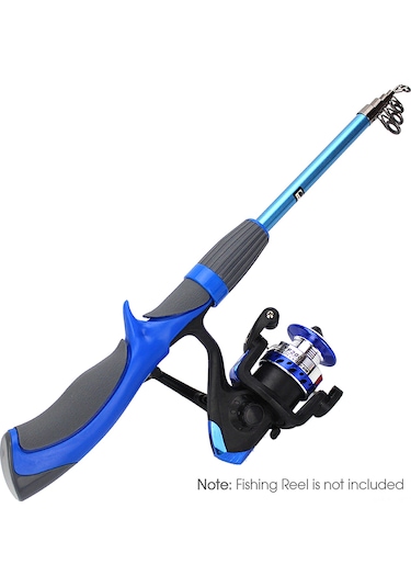 Jeemson Karanlık Mavisi Ergonomik Saplı Karasal Balıkçılık Kamışı, 1.4m Karbon Fiber, Anti-kayma, Dayanıklı Metal Bağlantı, Seramik Rehber Halkası