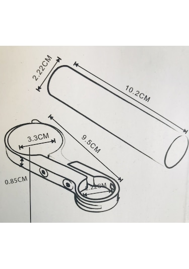 Gidon Telefon Tutucu 10 Cm Çift Ayak Uzatma Bar Siyah
