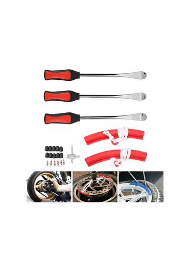 Maiyame Motosiklet, Bisiklet Ve Atv Lastik Tamiri Araç Seti - Kaliteli Krom Vanadyum Çelikten Yapılmış, Ergonomik Tasarım, Kolay Kullanıma Uygun