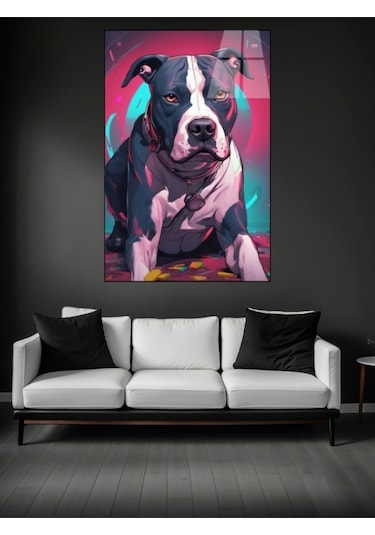 Pitbull Köpeği Cam Tablo Ev Dekorasyon,balkon Dekorasyonu,dekoratif,duvar Tablo,mutfak Tablo