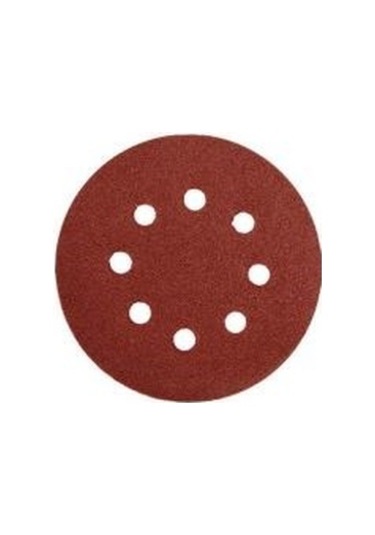 125 Mm Cırtlı Disk Zımpara 8 Delikli Nk Aluminyum Oksit 40 Kum 10 Adet