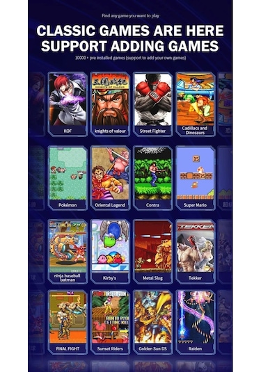 Konsol Plus M9 64 GB Arcade Retro 4k Hdmı Oyun Konsolu 10000 Oyun Çift Kontroller