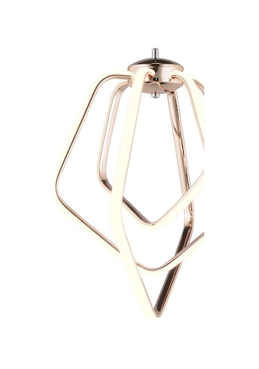 Ld 068 Model Gold 3 Renkli Salon Ve Oturma Odası İçin İdeal Alüminyum Avize, 40x70 Gold