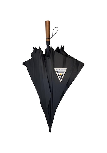 Snotline Marlux Ahşap Sap 130 Cm Fiber Vale Şemsiye Siyah