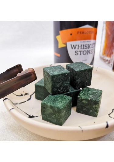 Perlotus Mermer Mat Görünümlü Eskitme Viski Taşı 4 Adet