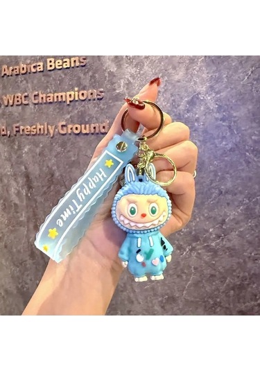Novahub Yeni Karikatür Labubu Kız Sırt Çantası Anahtarlık Kolye Araba 5, Moda Unisex Çinko
