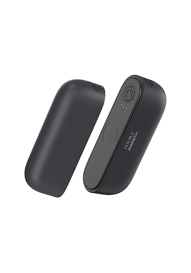 Jf308 2'si 1 Arada Bölünebilir Mini Taşınabilir Kış Elektrikli El Isıtıcı Güç Bankası - Siyah