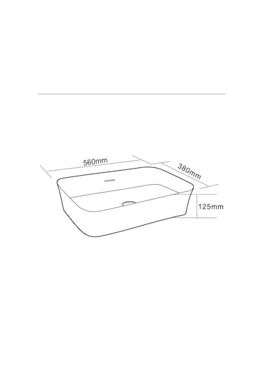 Lena E-4160 Tezgah Üstü Porselen Lavabo