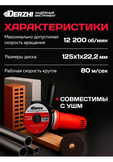 Derzhı Metal İçin Kesme Diski 125 Mm 1 Mm 5 Adet 196677532