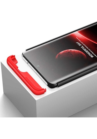 Xiaomi Mi Note 10 Lite Kılıf Zore Ays Kapak Kırmızı