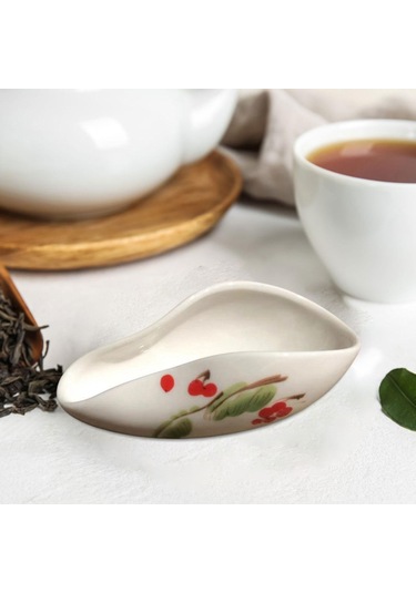 Suntek Ev Büfe Kiraz Için Seramik Dozaj Kabı Porselen Tek