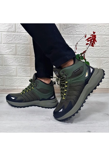 Jump 28680 Haki Waterproof Kaymaz Taban Erkek Bot 001