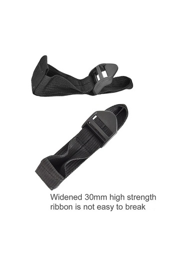 Novahub 6 Metre Kamp Çadırı Kayışı - Siyah Polyester, Taşıma Çantası Dahil, Siyah Siyah