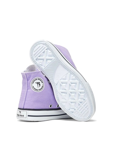 Rahat Kalıp Bağcıklı Uzun Çocuk Unisex Lila Spor Ayakkabı Tbh1426 LILA