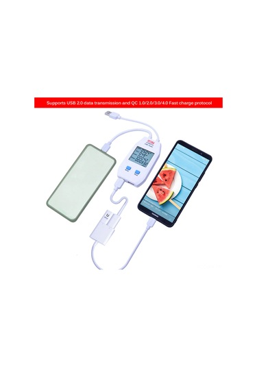 Ximistore9 Ut658 Dijital Usb Volt-ampermetre: Akıllı Akü Kapasite Test Cihazı, Hızlı Şarj Protokolü Ve Denge Ölçümü 4-24v, 0.05-5a Beyaz