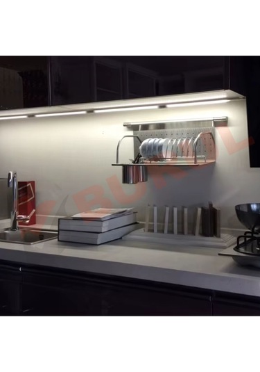 Sb-6529 90 Cm Beyaz Led Bant Armatür Floresan Aç Kapa Butonlu Ve Fişli