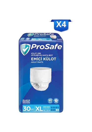 Prosafe Yetişkin Emici Külot Xlarge 30'lu X4 XL