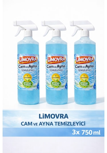 Cam & Parlak Yüzey 750ml - Bitkisel 3'lü