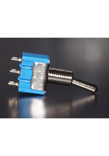 Mini Toggle Switch On-off-on 3 Pin 6a 125vac Mavi Anahtar Mts-103