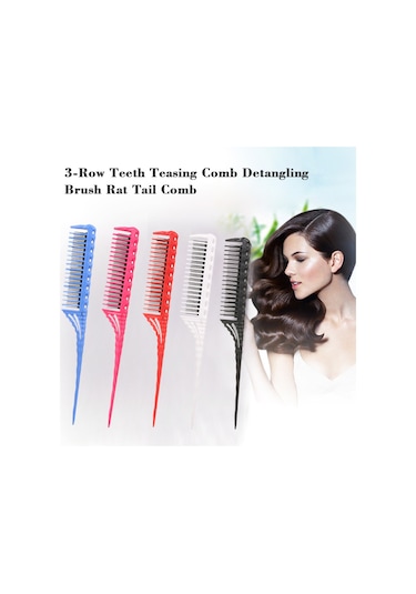 Lemestar Saç Stili Oluşturucu: Üç Satır Farklı Uzunlukta Dişli, Kök Bölümüne Saç Taşıyan, Döküm Ve Bölümlendirme İçin Penti Pembe