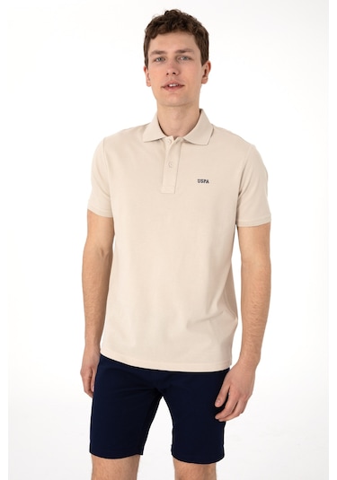 U.S. Polo Assn. Erkek Regular Fit Polo Yaka Taş Basic Tişört 50306007-VR049 U.S. Polo Assn. Erkek Regular Fit Polo Yaka Taş Basic Tişört 50306007-VR049