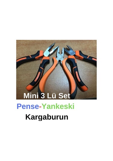 Mini 3Lü Set Pense Kargaburun Yankeski Takı Yapım