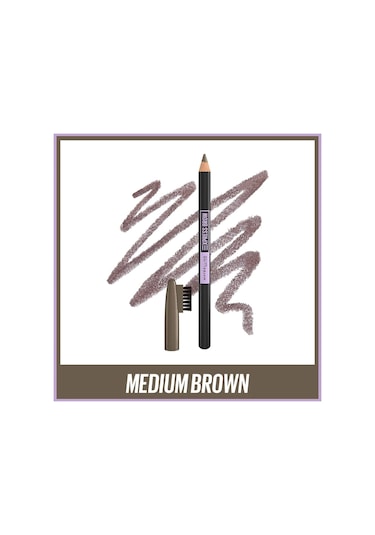 4 Adet Maybelline Express Brow Shaping Medium Brown Kaş Kalemi Diğer