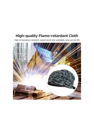 Dofolink Mürekkep Renkli Welder Kaskı - Ateş Direnci Kumaş, Isı Yalıtımı, Konforlu Nefes Alım, Bağcıklı Tasarım, Welding Koruyucu Kask