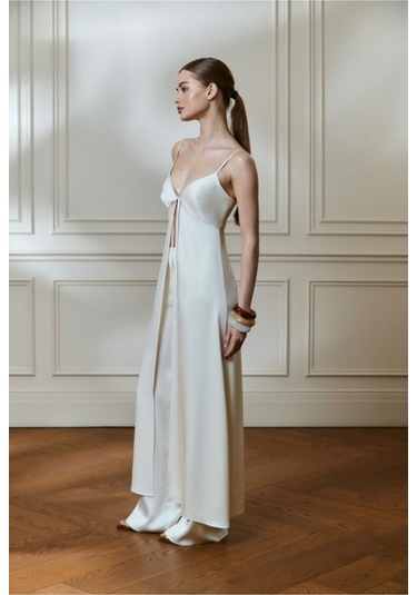 Reya Uzun Üst Beyaz