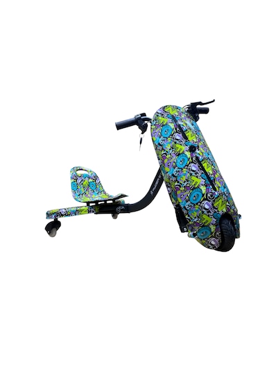 Drift Car Elektrikli Kaykay Drift Scooter Bluetooth Hoparlörlü RS-R1 Alphabet Grafiti
