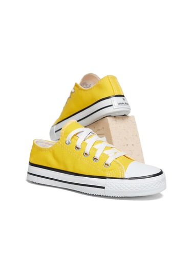 Rahat Kalip Bağcıklı Çocuk Unisex Sarı Spor Ayakkabı Tbh1427 Sarı