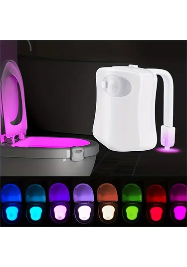 Banyo Yaratıcı Sensörlü Led Gece Lambası, Atmosferik Işık